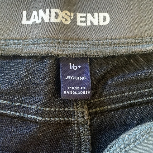 Lands' End Olive Jeggings - Picture 2 of 6